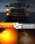 BANGO 1157 Amber Yellow LED Replacement Bulbs (4 Pack)