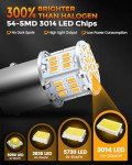 BANGO 1157 Amber Yellow LED Replacement Bulbs (4 Pack)