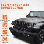 Black Headlight Bezels for Wrangler JL & Unlimited
