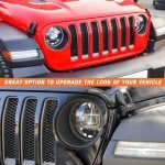Black Headlight Bezels for Wrangler JL & Unlimited