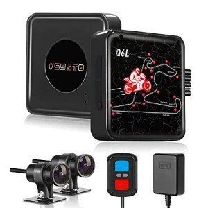 VSYSTO Q6L Waterproof 2-Channel Motorcycle Dash Cam