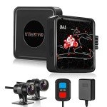 VSYSTO Q6L Waterproof 2-Channel Motorcycle Dash Cam
