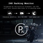 VSYSTO Q6L Waterproof 2-Channel Motorcycle Dash Cam