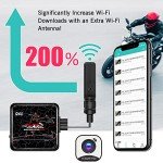VSYSTO Q6L Waterproof 2-Channel Motorcycle Dash Cam