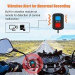 VSYSTO Q6L Waterproof 2-Channel Motorcycle Dash Cam