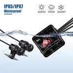 VSYSTO Q6L Waterproof 2-Channel Motorcycle Dash Cam
