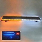 120 LED Amber-White Emergency Warning Light Bar