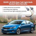 Kia Optima 2014-2015 Tail Light Socket & Harness