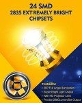 Tomhasa Amber Yellow LED Turn Signal Bulbs - 2 Pack