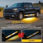 60-Inch Amber White LED Running Board Lights