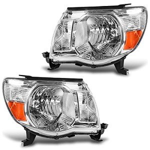 DWVO Chrome Headlight Assembly for Toyota Tacoma 2005-2011