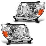 DWVO Chrome Headlight Assembly for Toyota Tacoma 2005-2011