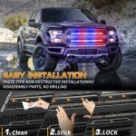 24" LED Emergency Strobe Lights for Trucks - 2 Pack