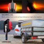 Lumitronics Amber/Red Trailer Fender Light Set