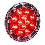 Red LED Ultra Thin Round Backup Light