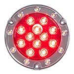Red LED Ultra Thin Round Backup Light