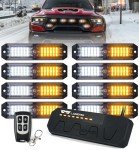 LUMENIX 8PC LED Strobe Light Kit for Trucks