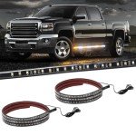 Truck Running Board Lights with Amber White Strobe