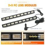 4-Color LED Emergency Strobe Light Bar