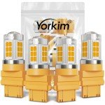 Yorkim 3157 Amber LED Turn Signal Bulbs - 4 Pack