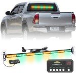 35" Amber Green Emergency Strobe Light Bar
