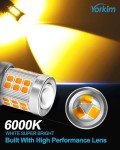 Yorkim 3157 Amber LED Turn Signal Bulbs - 4 Pack