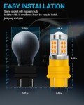 Yorkim 3157 Amber LED Turn Signal Bulbs - 4 Pack