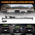 35" Amber Green Emergency Strobe Light Bar