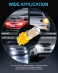 Yorkim 3157 Amber LED Turn Signal Bulbs - 4 Pack