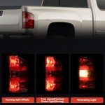 Lathsy Right Tail Light Assembly for Chevy Silverado/Sierra