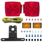 12V LED Submersible Trailer Lights Kit for Boats