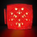 12V LED Submersible Trailer Lights Kit for Boats