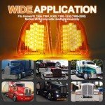 Clear Lens Amber LED Light Assembly for Kenworth