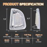 Clear Lens Amber LED Light Assembly for Kenworth