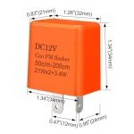 10-Pack Adjustable Electronic Turn Signal Relays