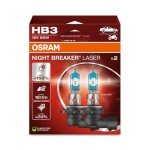 Osram Night Breaker Laser HB3 Headlight Bulbs