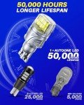 AUTOONE 921 LED Backup Light Bulbs - 500% Brightness