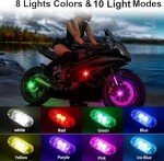 4PCS Wireless LED Strobe Lights with Remote Control