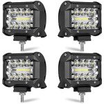60W LED Work Lights – Triple Row Pod Lights