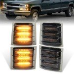 MOVOTOR LED Amber Turn Signal Side Marker Lights