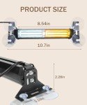 Emergency Strobe Light Bar for Cars (Amber/White)