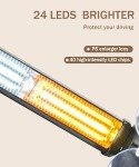 Emergency Strobe Light Bar for Cars (Amber/White)