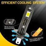 Aunvista 2-Pack H1 30000LM Bright Fog Lights