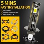Aunvista 2-Pack H1 30000LM Bright Fog Lights