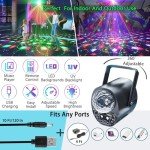 4-in-1 Disco Ball DJ Lights with Remote Control