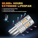 Zyvirexa 1156 LED Turn Signal Bulbs - Amber