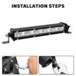 7-Inch Green LED Off-Road Light Bar Pods