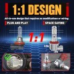 H11 LED Bulbs - 30,000LM Bright, Cool White