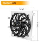 12-Inch Electric Fan with Radiator Shroud Kit