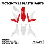 CRF250L Motorcycle Plastic Body Kit - Red/White